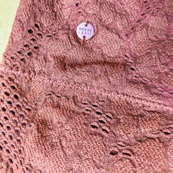 Lucky Brand Red Long Line Bra Size L - Picture 7 of 7